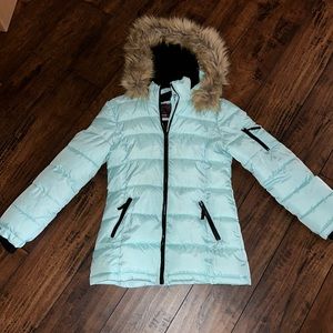 Girls sz 14/16 teal snow/rain jacket